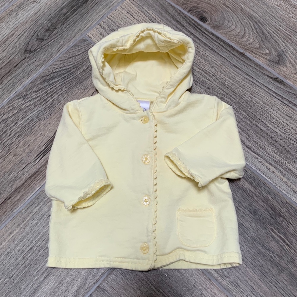 SOLD 💛Unisex Baby Gap Yellow Hooded Jacket, 0-3M